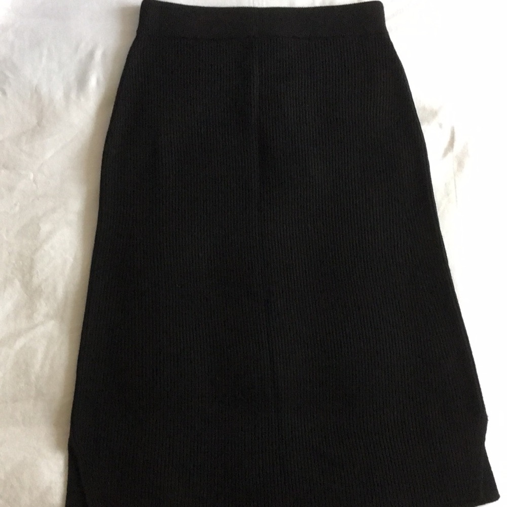 NWT Max Mara Leisure Black Knit Skirt, Size Large